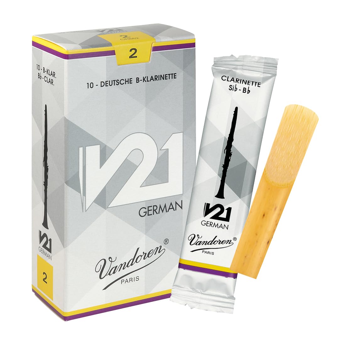 Vandoren reed Bb clarinet German V21 gauge: 2