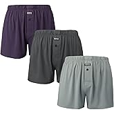 BAMBOO COOL Men's Boxers Underwear Boxer Shorts for Men Classic Loose Stretch Short