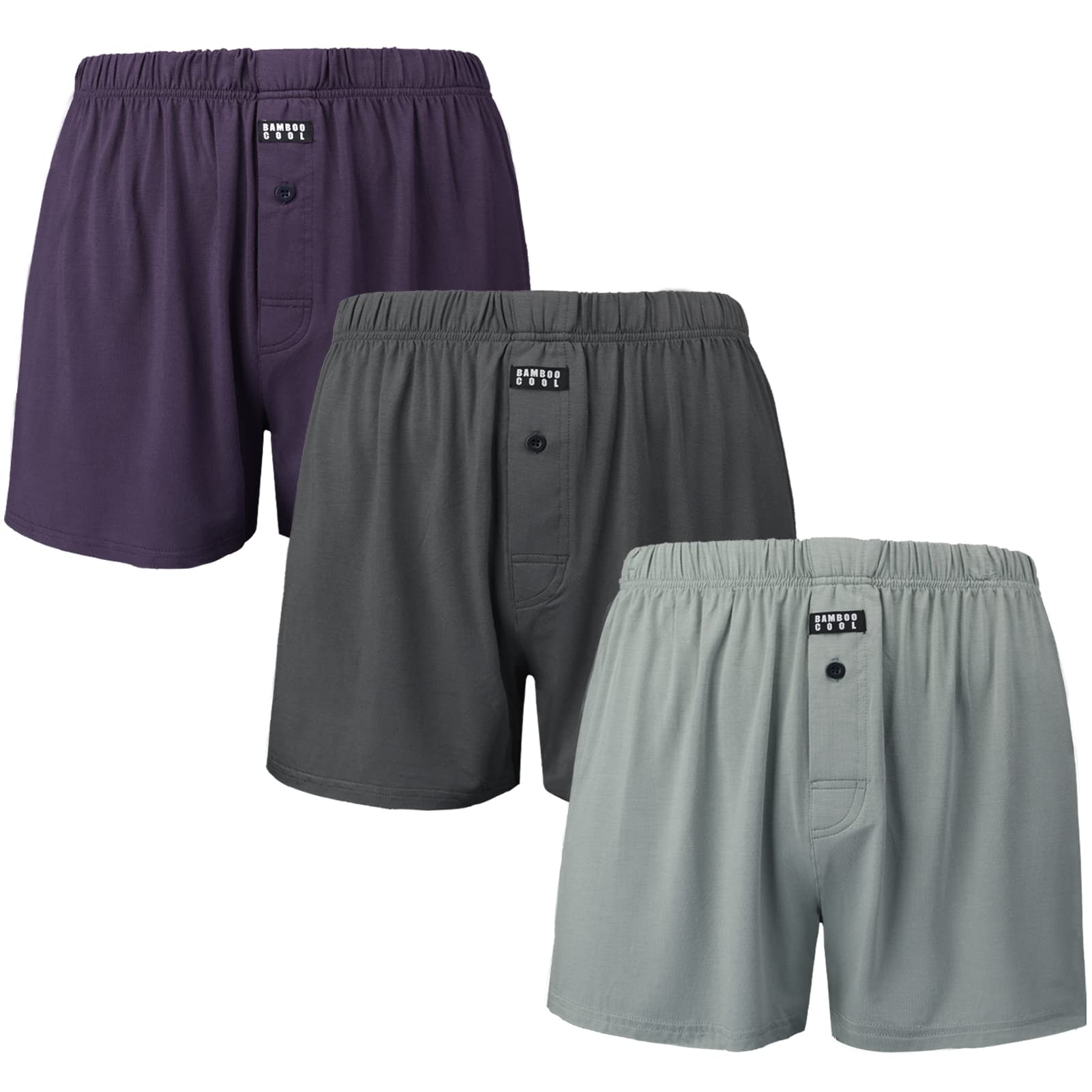 BAMBOO COOL Men's Boxers Underwear Boxer Shorts for