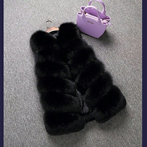 FOLOBE Dames Winter Warm Faux Fur Vest Jas Jas - Image 3