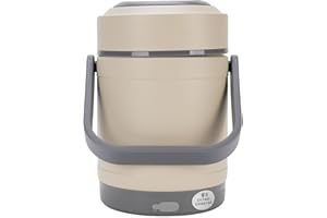 LAISANIM 4 in 1 Portable Thermal Cooker, Short Circuit Power Off Protection, 2L Stainless Steel Hot Pot, Electric Food Warmer