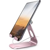 Lamicall iPad Stand Adjustable Tablet Holder, Sturdy Aluminum, Multi-Angle | Dock Stand for 4-13" iPad Pro Air Mini Kindle Tab Switch, All Aluminum Metal, Multi-Angle, Sturdy, Office Desk Accessories