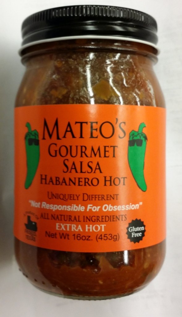 Mateo's Gourmet Salsa Habanero Hot, Extra Hot 16 Oz (Pack of 2)