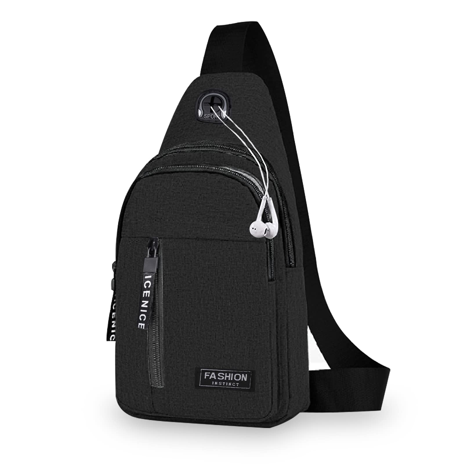 Yafe shoulder Bags for Men, Small Rucksack for Men Lightweight Nylon Rucksack Bag Anti-theft Casual Men Women Bags for Hiking Cycling Outdoor Travelling