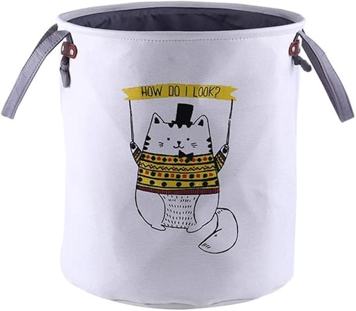 Qazxsw Stoff Wäschekorb Tasche Falten Schmutzige Kleidung Kleinigkeiten