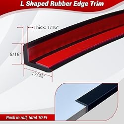 Tile Edge Trim, Flexible Rubber L Shaped Small Size