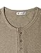 H2H Men's Classic Comfort Soft Snug Fit Short Sleeve Henley T-Shirt Tee Beige US S/Asia M (JDSK31)