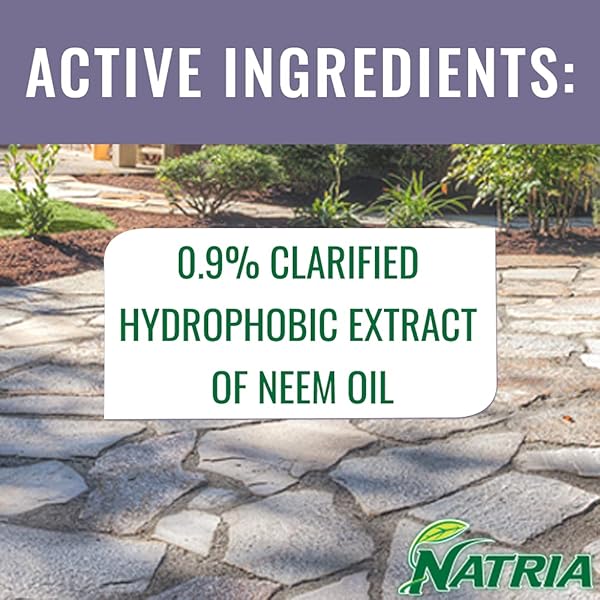 NATRIA NEEM OIL SPRAY FOR PLANTS PEST ORGANIC DISEASE CONTROL, 24-OUNCE, READY-TO-USE