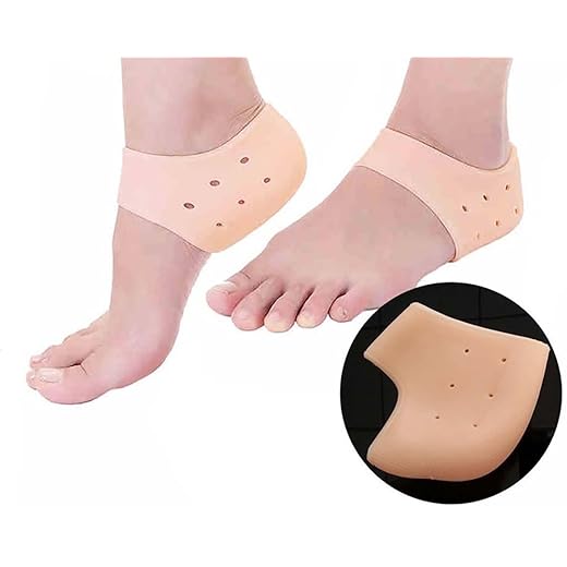 Purastep Silicone Gel Heel Pad Socks for Pain Relief - 1 Pair