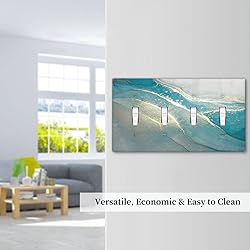 Modern Abstract Turquoise Blue Teal Marble Quad