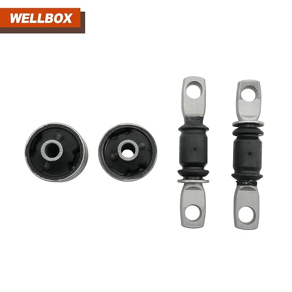 WELLBOX 4PCS SUSPENSION CONTROL ARM BUSHING KIT K90041 COMPATIBLE WITH TOYOTA AVALON 1995-2004 CAMRY 1992-2001 SIENNA XLE 2001-2003 LEXUS ES300 1992-2001 FRONT LOWER POSITION OE 48655-07010