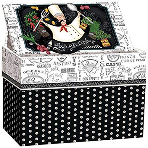 Lang 2011084 Let's Get Cooking Recipe Card Box by by Lori Lynn Simms, Multicolor