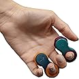 Yogi Fidget Toy - Patented Fidget Spinner, Quiet Fidget Toys Adults and Kids Love. Best Stress Relief Sensory Tool for Anxiety, ADHD, and Autism. Includes Five Finger Fit Rings- 2 Pack