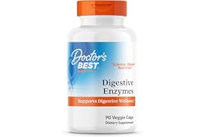 DOCTOR'S BEST Doctors Best Digestive Enzymes, Supports Digestive Wellness, Non-GMO, Vegetarian 90 Veggie Caps