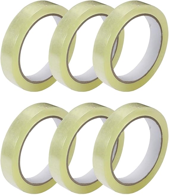 GTSE 6 Pack of Premium Clear Tape, 66m x 24mm per roll, Gift Wrap