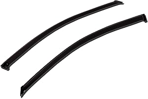 Tuningpros WV-374 Outside Mount Window Visor Deflector Rain Guard Dark Smoke 2-pc Set, Compatible with 1997-2003 Pontiac Grand Prix Coupe