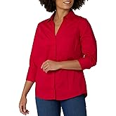 Riders by Lee Indigo Women's Bella Easy Care Quarter Sleeve Woven Shirt