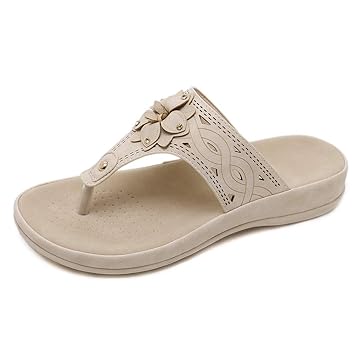 AWSAYS 2019 Frau Sandalen Und Hausschuhe Lackleder Hohl Bequeme Strandschuhe