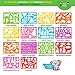 Mimtom Drawing Stencils for Kids | 51 PC Arts & Crafts Stencil Kit with Over 290 Inspirational Shapes for Many Hours of Fun and Creativity | Kid-Safe Educational Activity Toy for Boys & Girls Ages 3+