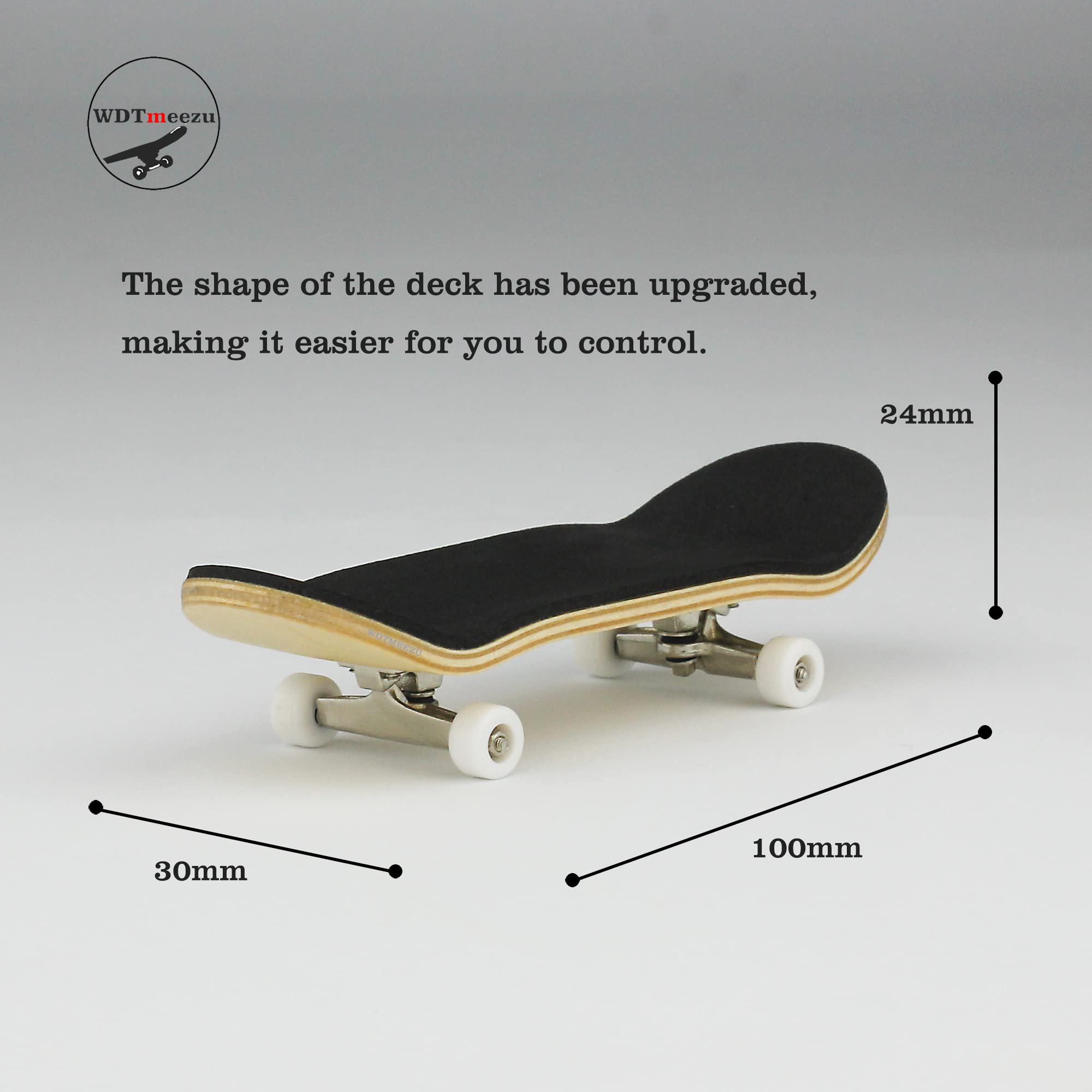 Wood Finger Skateboard Professional Fingerboards Wheels with Bearings Mini Fingerboard Finger Toy for Adults and Kids