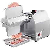 VEVOR Commercial Meat Tenderizer, Heavy Duty 304 Stainless Steel Kitchen Tool with Meat Tong, Cleaning Brush, and Tray, 750W Electric Meat Tenderizer Machine for Beef, Turkey, Chicken, Pork, and Fish