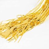 OWill Gold Metallic Tinsel Curtains 2 Packs 3ft x 8.3ft Backdrop Set view 5