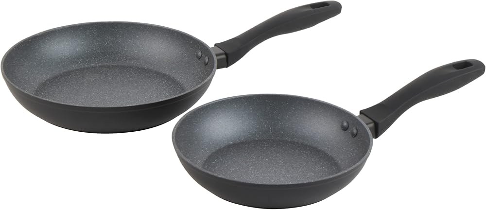 Russell Hobbs Metallic Marble 2 Piece Frying Pan Set 20/24cm Induction
