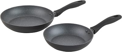 Russell Hobbs Metallic Marble 2 Piece Frying Pan Set 20/24cm Induction