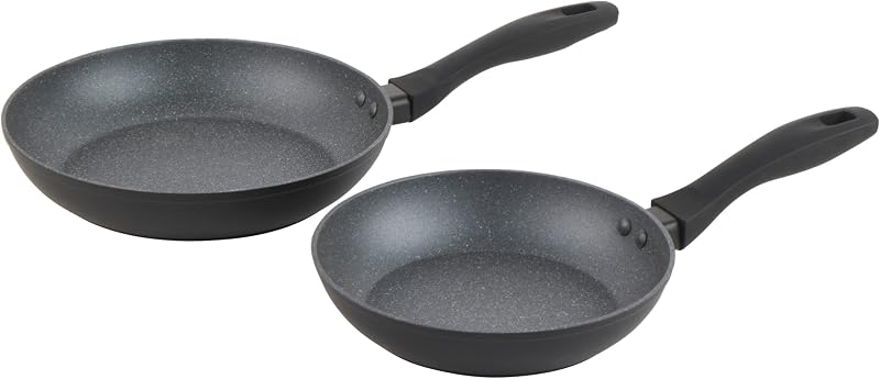 Russell Hobbs Metallic Marble 2 Piece Frying Pan Set 20/24cm Induction