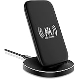 KKM Wireless Charger, 15W Qi-Certified Fast Wireless Charging Stand Compatible with iPhone 13/13 Pro/13 Pro Max/13 Mini/iPhon