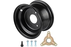 Asecupdat 7" inch Rim Wheel + 23T Axle Hub for 16x8-7 Tire 110cc 125cc Quad Go kart ATV Taotao Coolster (3 Holes 7" ATV Wheel Rim+ 23T Axle Hub)