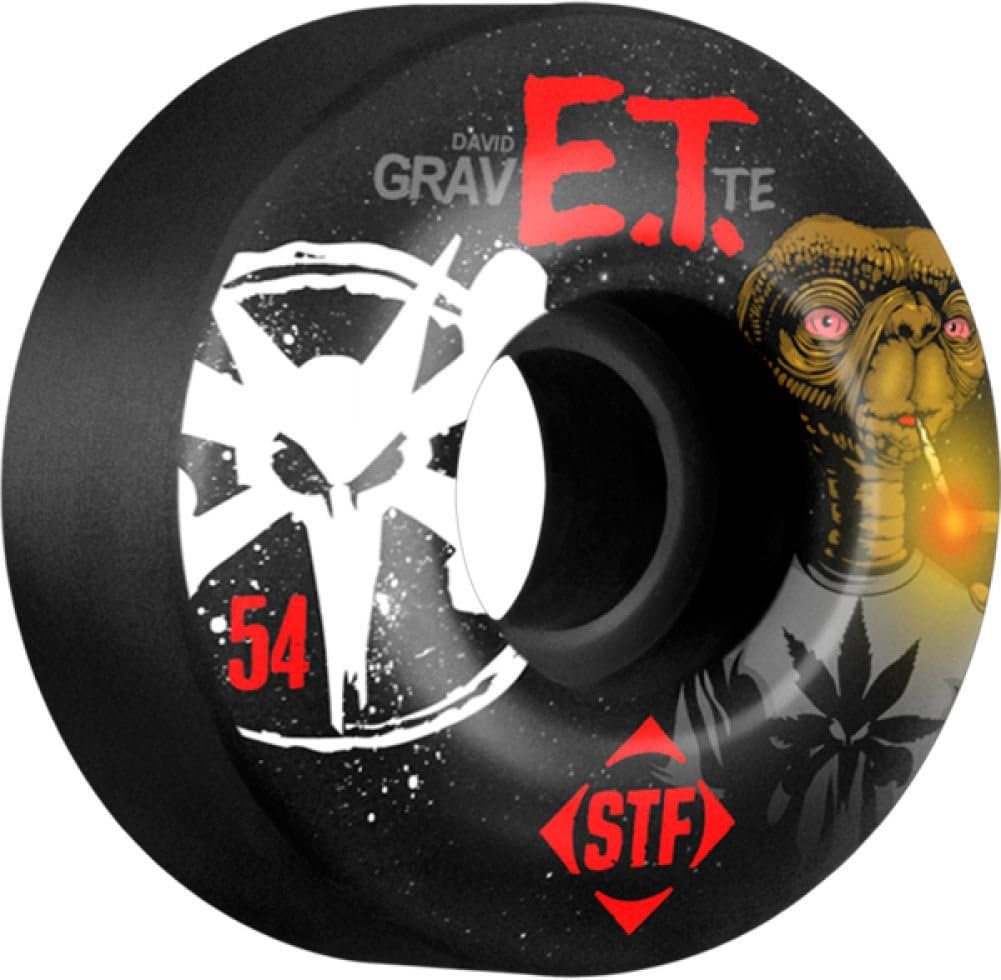Bones Gravette Stf Burn Et 54mm Black Skate Wheels