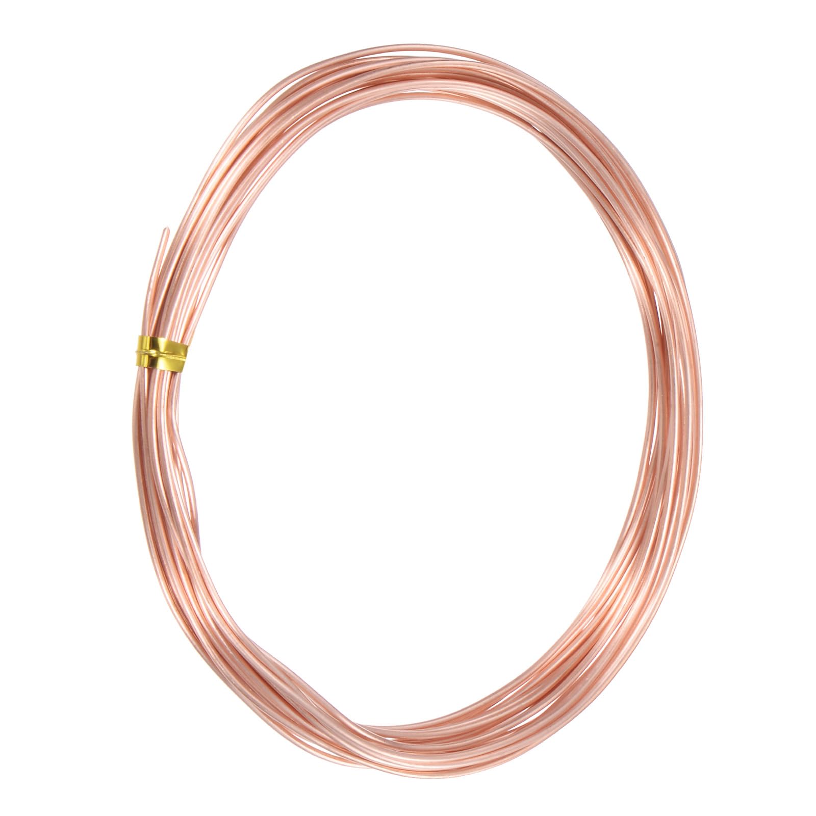 M METERXITY 99.9% Soft Copper Wire, 18 Gauge 16FT Pure Copper Wire for DIY Crafting/Jewelry Making/Gardening Plant/Beading, Craft Wire [1mm, 5M]