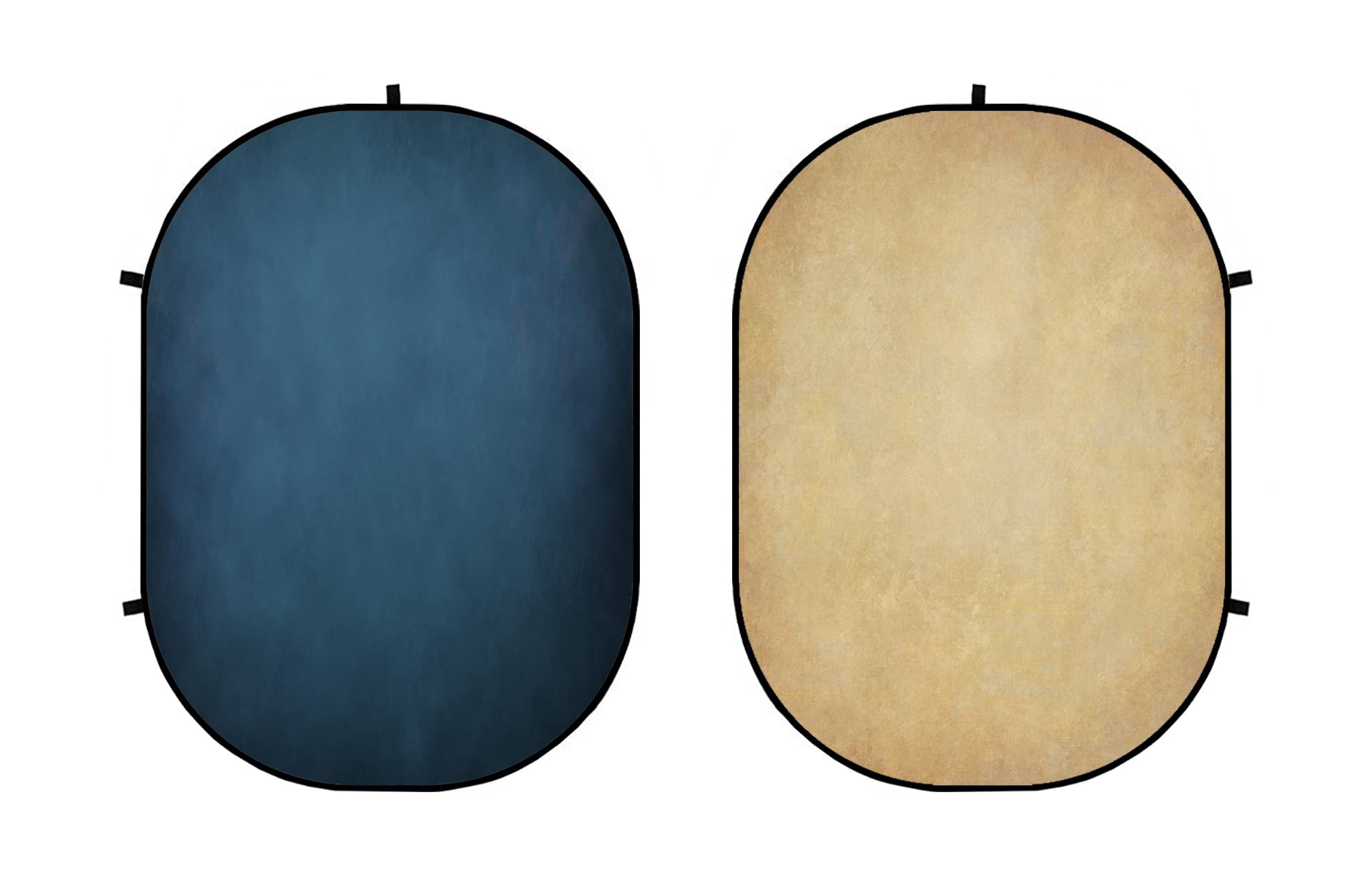 Kate 1.5x2m Blue/Beige Foldable Backdrop Double Sided Collapsible Backdrop Collapsible Background Pop Up Photo Backdrops Photo Studio Props