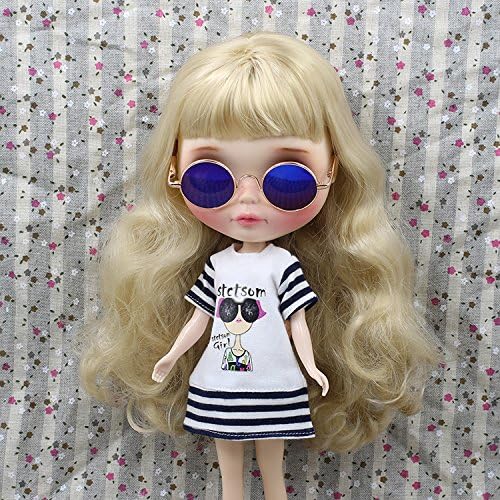 Blythe baby doll clothes new stripe T-shirt with short sleeves 3 colors suitable for AZONE Licca doll clothes