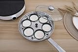 RUNZI Egg Poacher Pan Stainless Steel Induction 6 XL Cups view 7