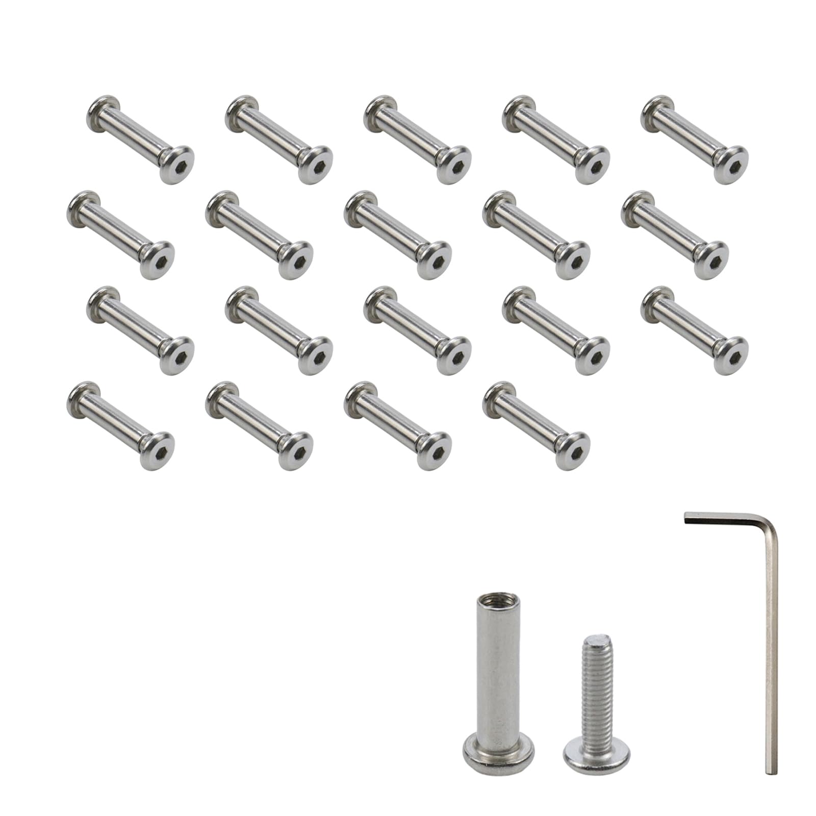 Mua 20Pack M4×16mm Barrel Nuts and Bolts Stainless Steel Binding