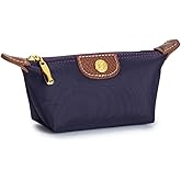 Zitokin Womens Unique Change Purse Vintage Nylon Zip Coin Wallet Mini Bag (Deep Purple)