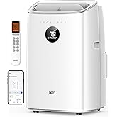 DREO Portable Air Conditioner 319S, 10000 BTU ASHRAE (6000 BTU DOE) Smart AC Unit for Bedroom with Drainage-free Cooling, Fan