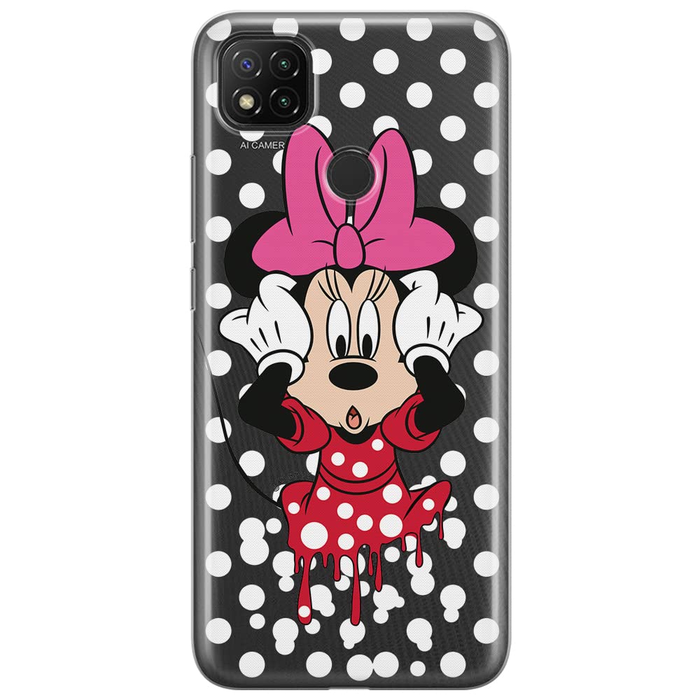 ERT GROUP mobile phone case for Xiaomi REDMI 9C original and officially Licensed Disney pattern Minnie 016 optimally adapted to the shape of the mobile phone, partially transparent