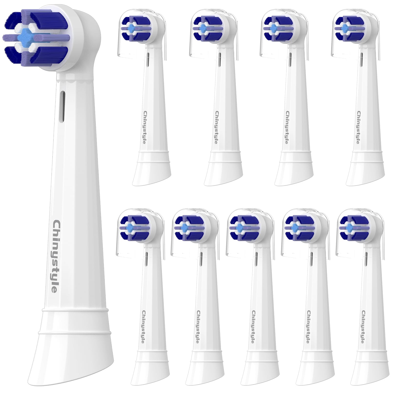Photo 1 of 10 Pack iO Toothbrush Replacement Heads Compatible with Oral-B iO Series, Fit for iO 3/4/5/6/7/8/9/10 Electric Toothbrush, White