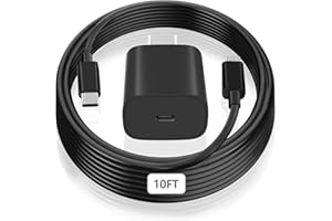 SUNRSON iPad Pro Charger, 20W USB C Fast Charger with 10FT Extra Long iPad Charger Fast Charging Cord for iPad Pro 12.9 5th/4th/3rd,11 inch 3rd/2nd/1st,iPad Air 5th/4th Generation,iPad Mini 6th