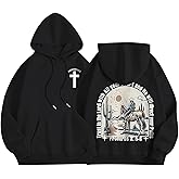 QISSYILY Christian Trust In The Lord Hoodie for Women Oversized Western Cowboys Graphic Sweatshirts Bible Verse Fleece Tops