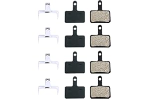 4 Pairs (8Pcs) Disc Brake Pads Resin Semi-Metallic Replacement for Tektro A10.11 E10.11 P20.11 Aquila Auriga Orion Draco Gemi