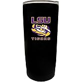 R and R Imports LSU Tigers 16 oz Stainless Steel Insulated Tumbler Black Officially Licensed Collegiate Product Single