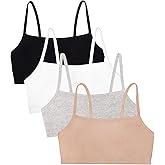 Fruit of The Loom Womens Spaghetti Strap Cotton Pullover Sports Bra Value Pack