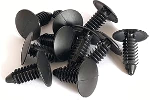 KOMORAX 50 pcs Medium Multi-Gauge Rivet 3/16" or 7/32" Hole Patio Strapping Fasteners Webbing Lawn Chair Lounge (Black)