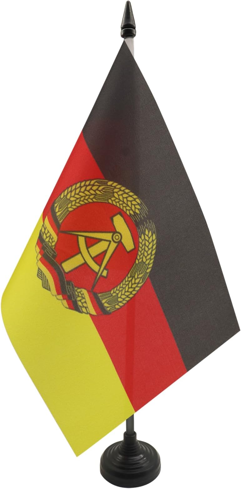 AZ FLAG East Germany Table Flag 5x8 in Mini Desk Flag 21x14 cm