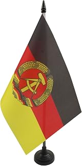 AZ FLAG East Germany Table Flag 5x8 in Mini Desk Flag 21x14 cm