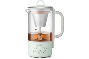BUYDEEM K32 Travel Tea Maker, Multi-functional Electric Kettle for Tea and Coffee Brewing, Auto Keep Warm, One-Touch Temperat